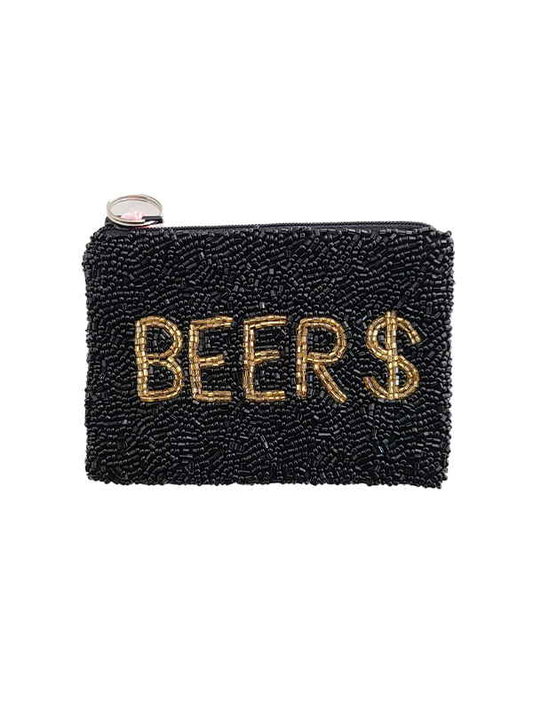 Beaded Pouch: Beer $