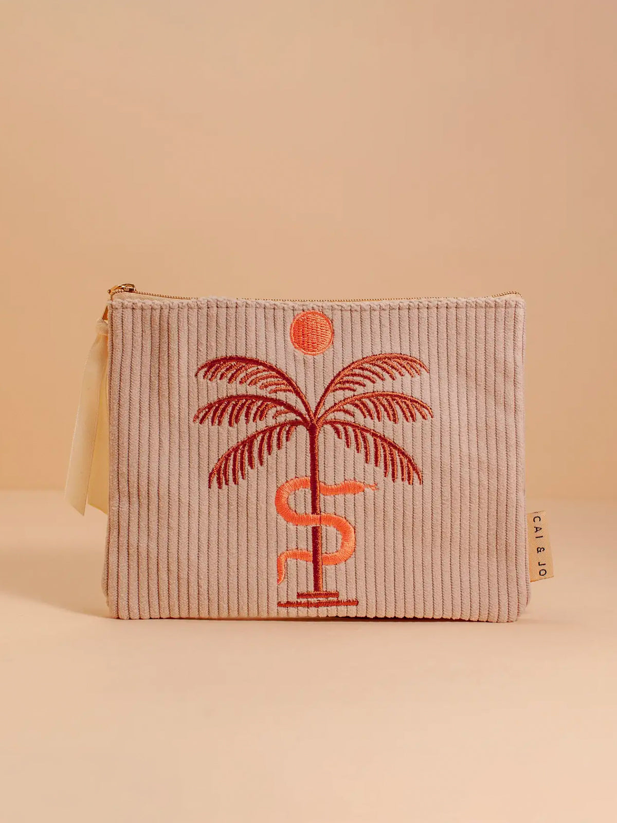 Corduroy Pouch: Stone