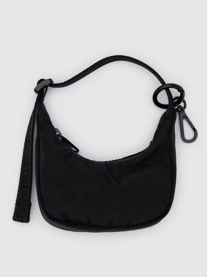 Crescent Bag Charm: Black