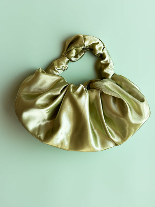 Knot Croissant Bag: Celery (FINAL SALE)