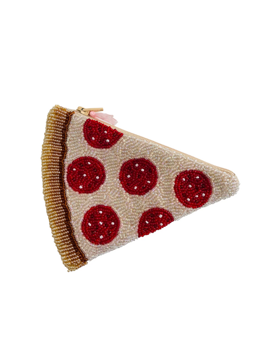 Beaded Pouch: Pizza