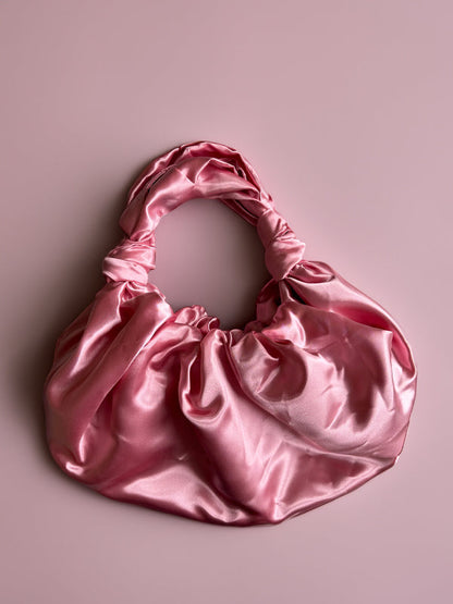 Knot Croissant Bag: Pink (FINAL SALE)