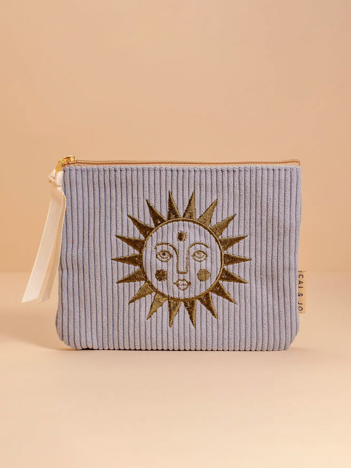 Corduroy Pouch: Seafoam Blue